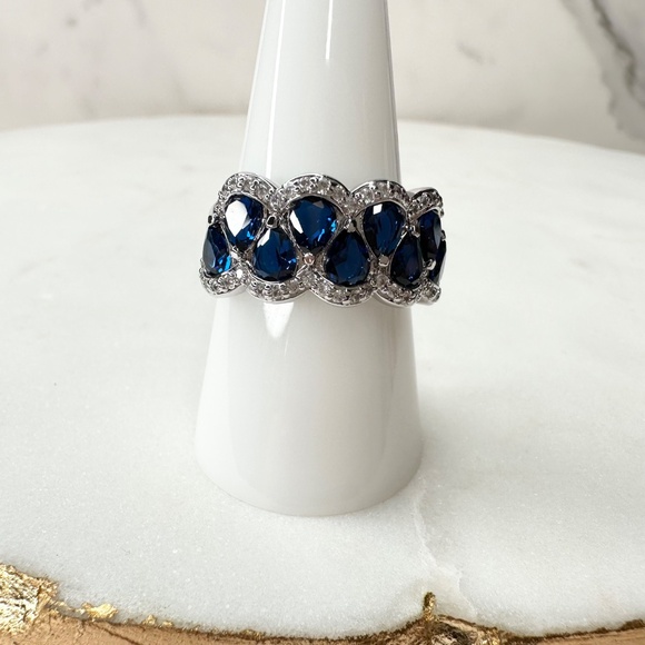 Bomb Party September Drops Of Perfection Sapphire Ring RBP8135 Size 9 NWT - Picture 3 of 6